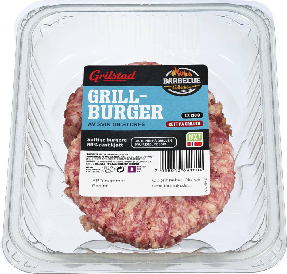 Grilstad Grillburger 2x130g