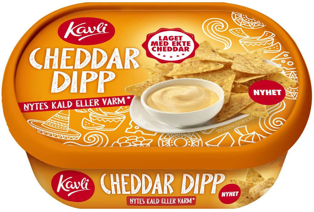 Cheddar Dipp Maks 10 per kunde, 180 g