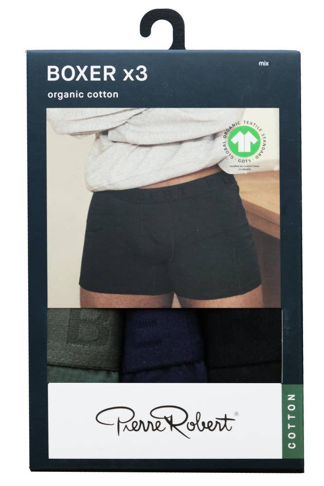 PR Boksershorts i bomull, Herre Fargemix, Str. L