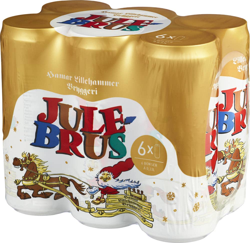 Ringnes Hamar julebrus 6 x 0,33L