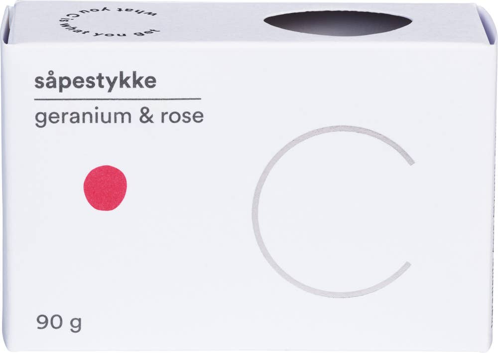 C soaps Såpestykke geranium og rose