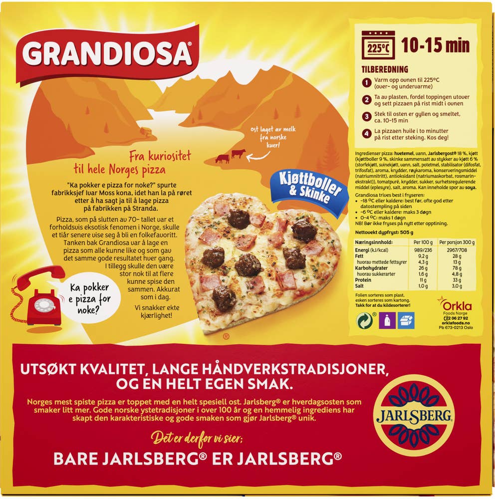 Grandiosa Kjøttboller & skinke