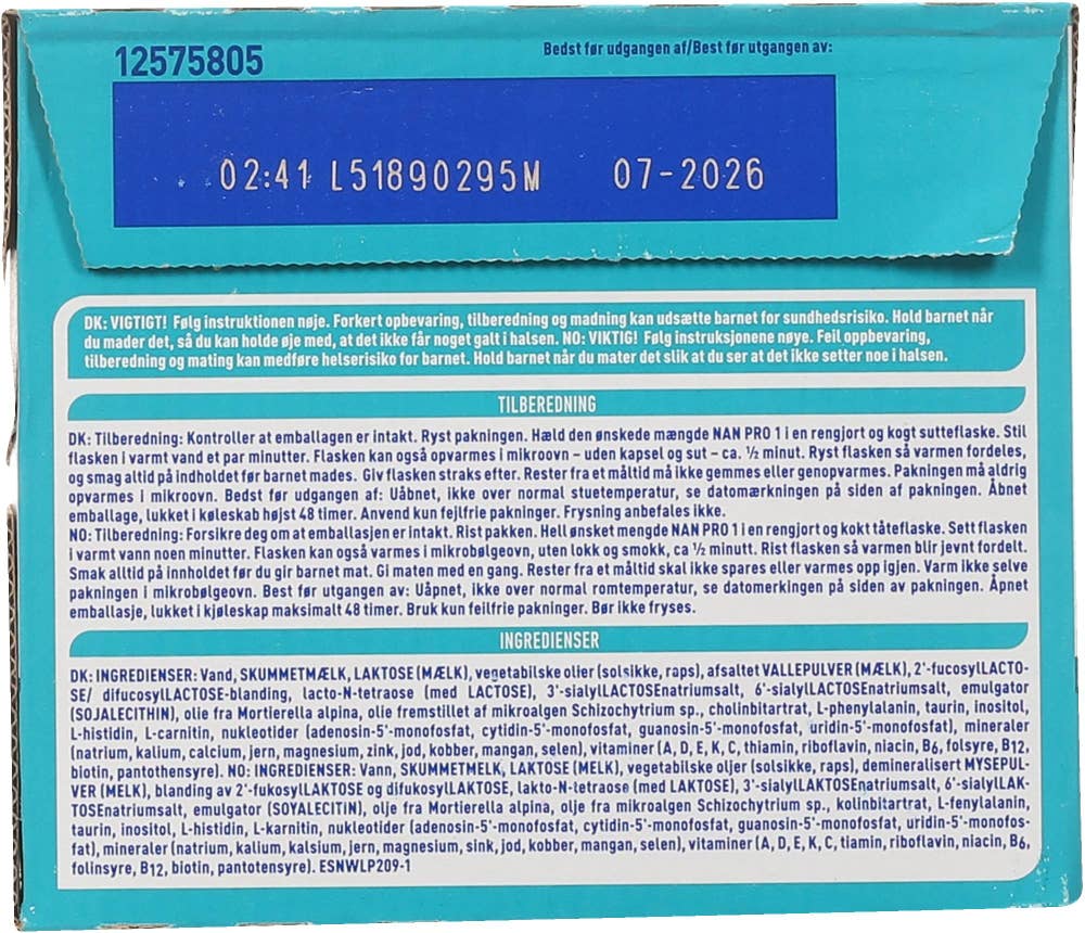 Nestlé Nan NAN Pro 1 drikkeklar fra 0 mnd 6x200ml