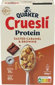 Quaker Cruesli Protein Salted caramel & brownie