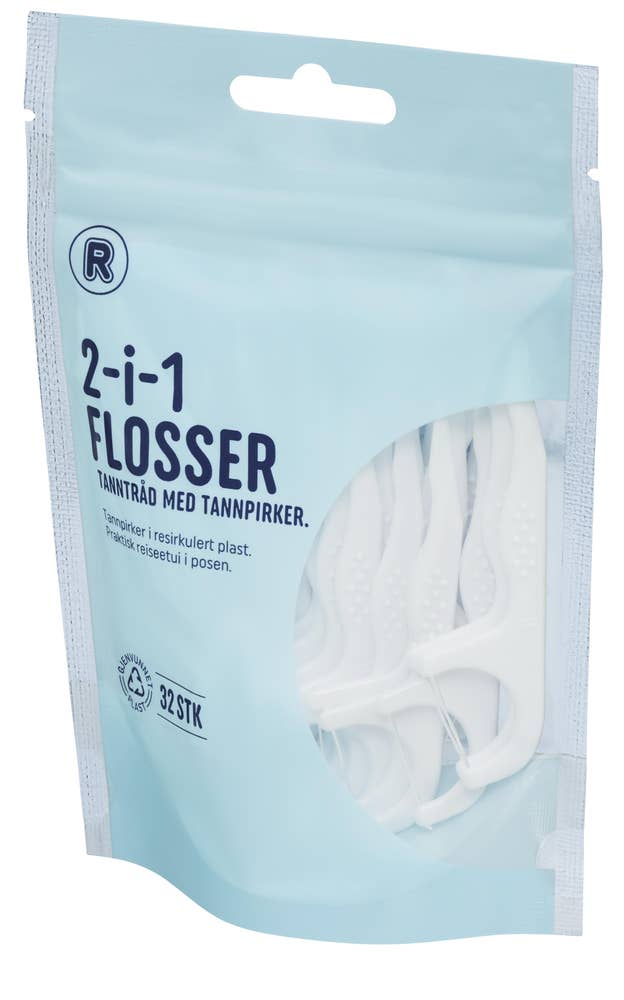 R Tanntråd 2 i 1 Flosser