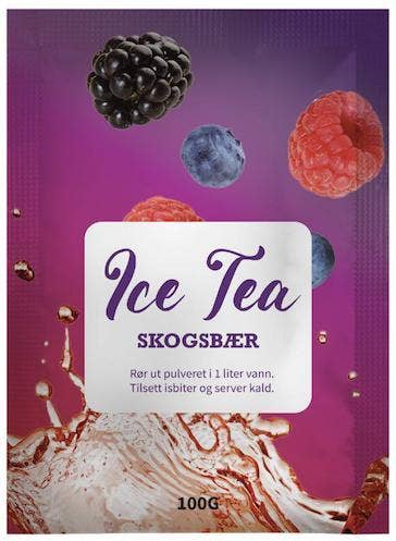 Iste-pulver skogsbærsmak