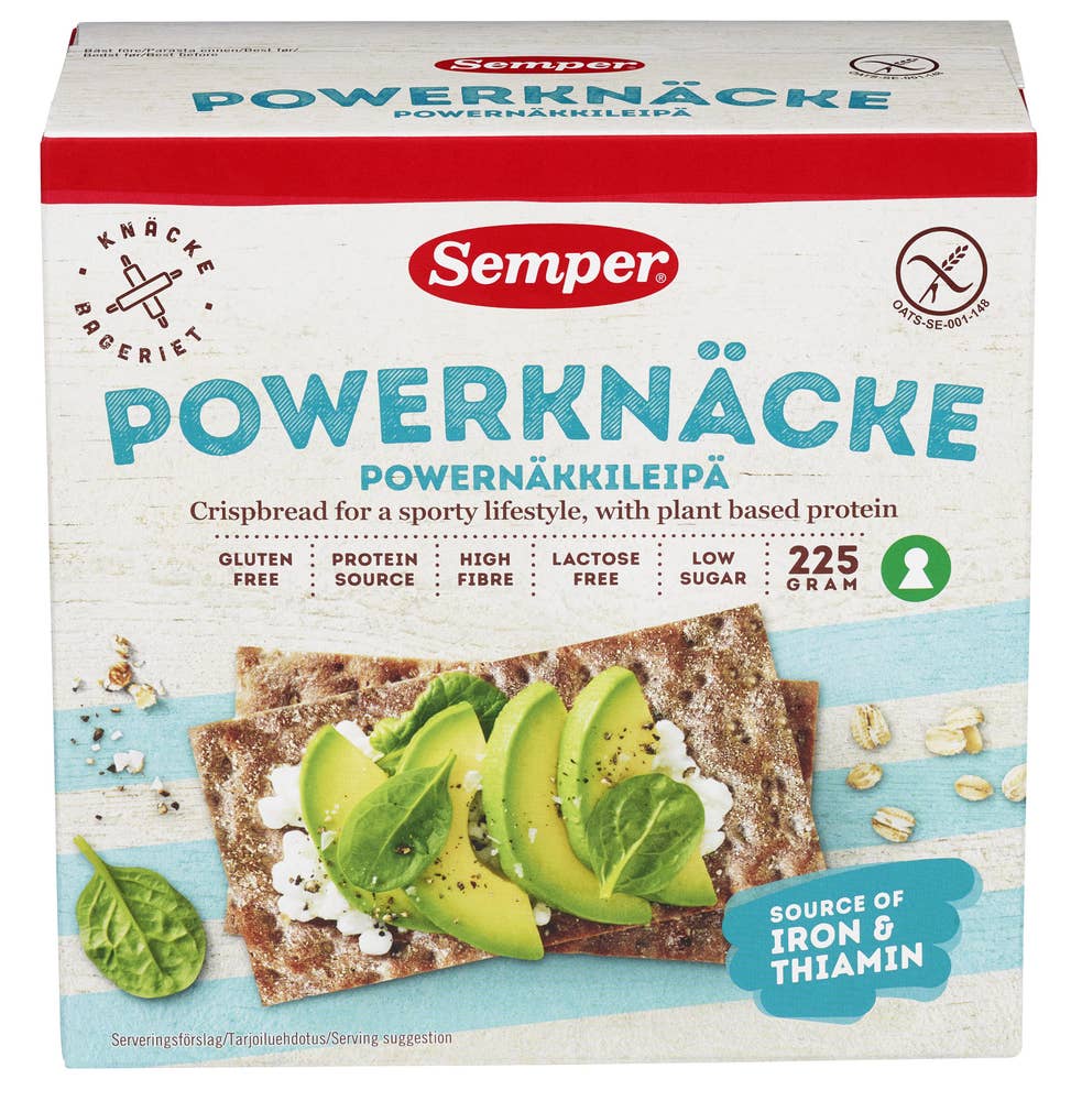 Semper Powerknekkebrød Glutenfritt