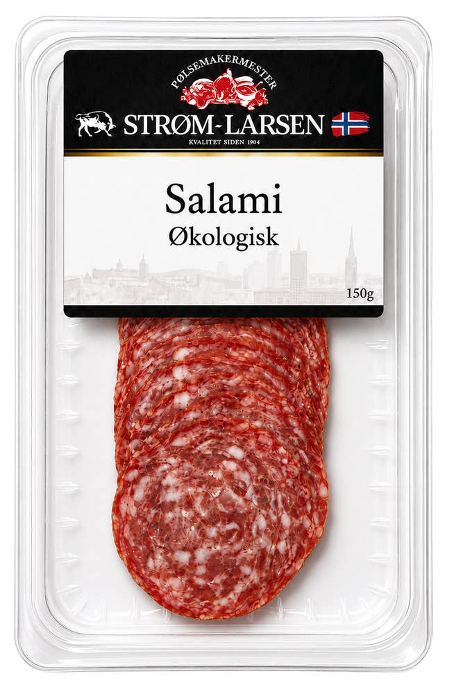 Strøm-Larsen Økologisk salami skivet
