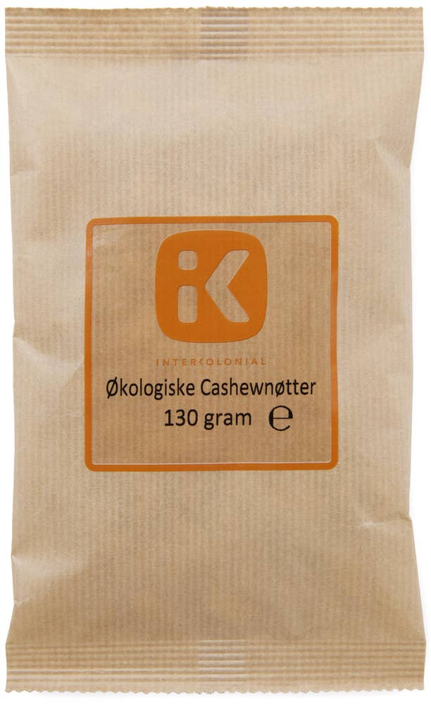 Økologiske Cashewnøtter Rå, Usaltet