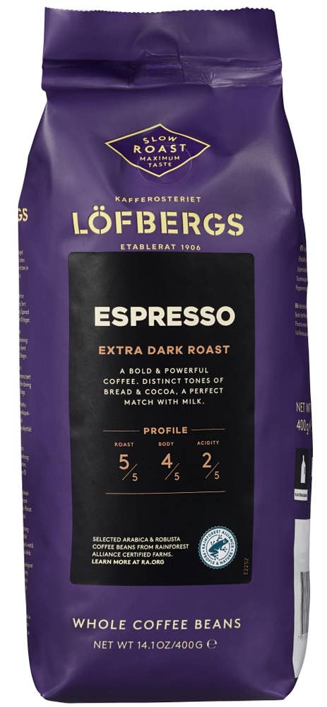 Löfbergs Espressobønner Extra dark roast