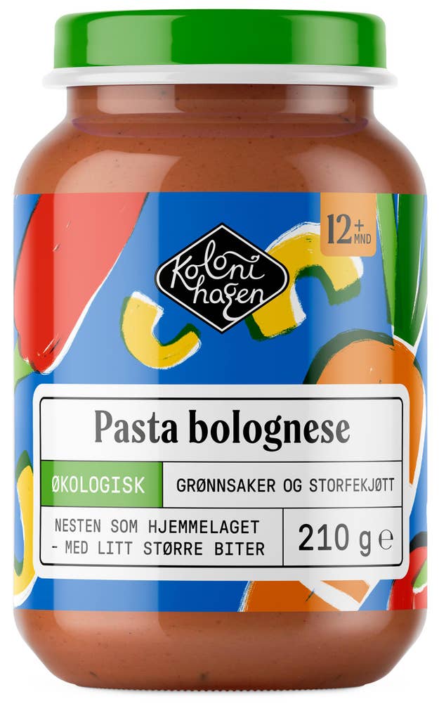 Kolonihagen Pasta bolognese Fra 12 mnd
