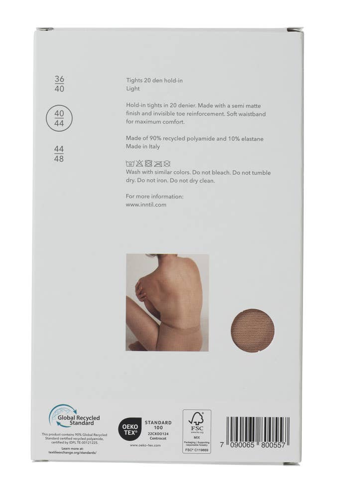 Inntil Strømpebukse Hold-In 20 DEN Lys, str. 40-44, semi-matt