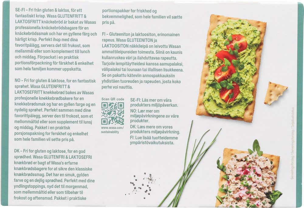 Wasa Knekkebrød Glutenfri Naturell