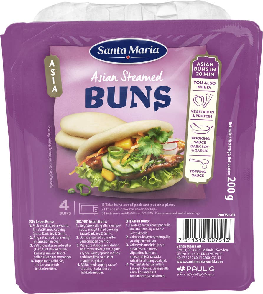 Santa Maria Asian Steamed Buns