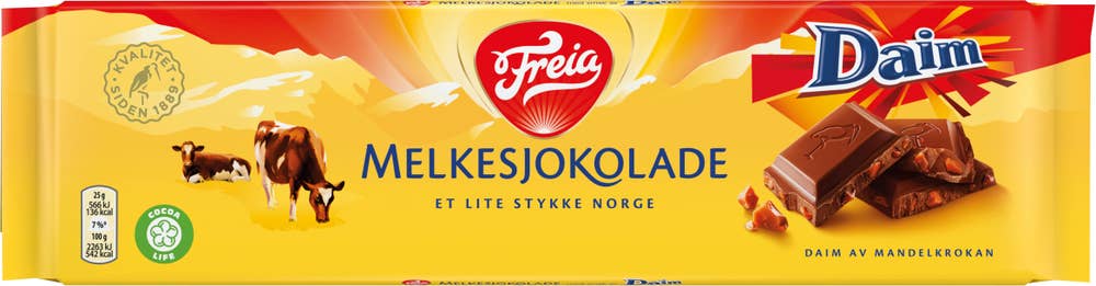 FREIA Daim Melkesjokolade