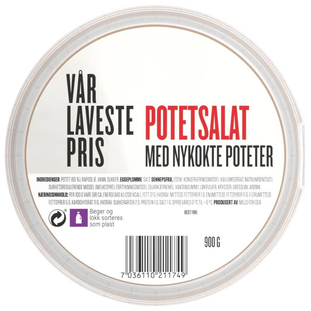 Vår Laveste Pris Potetsalat
