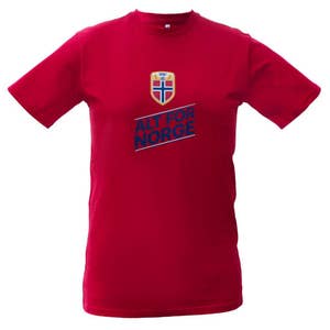 Magic Store Alt for Norge - T-skjorte til voksne Rød, str. M