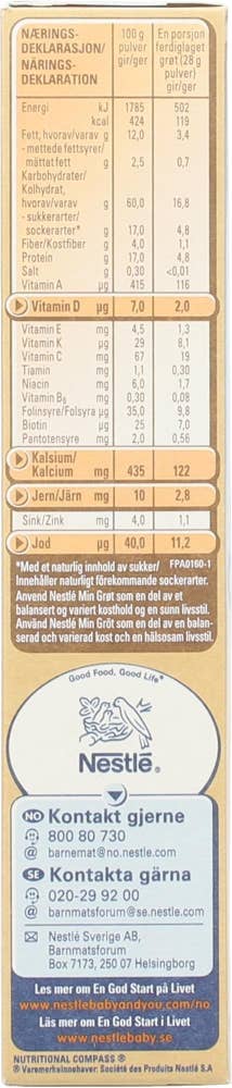 Nestlé Min Havregrøt mild Fra 6 mnd