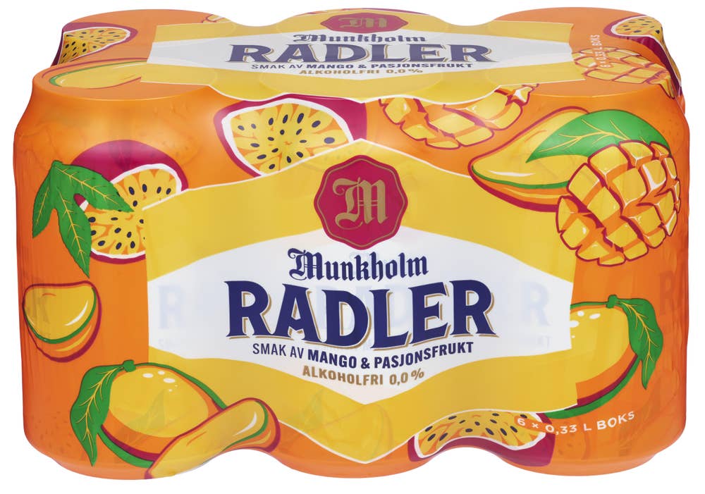 Ringnes Munkholm Radler Mango & Passion 6x0,33l