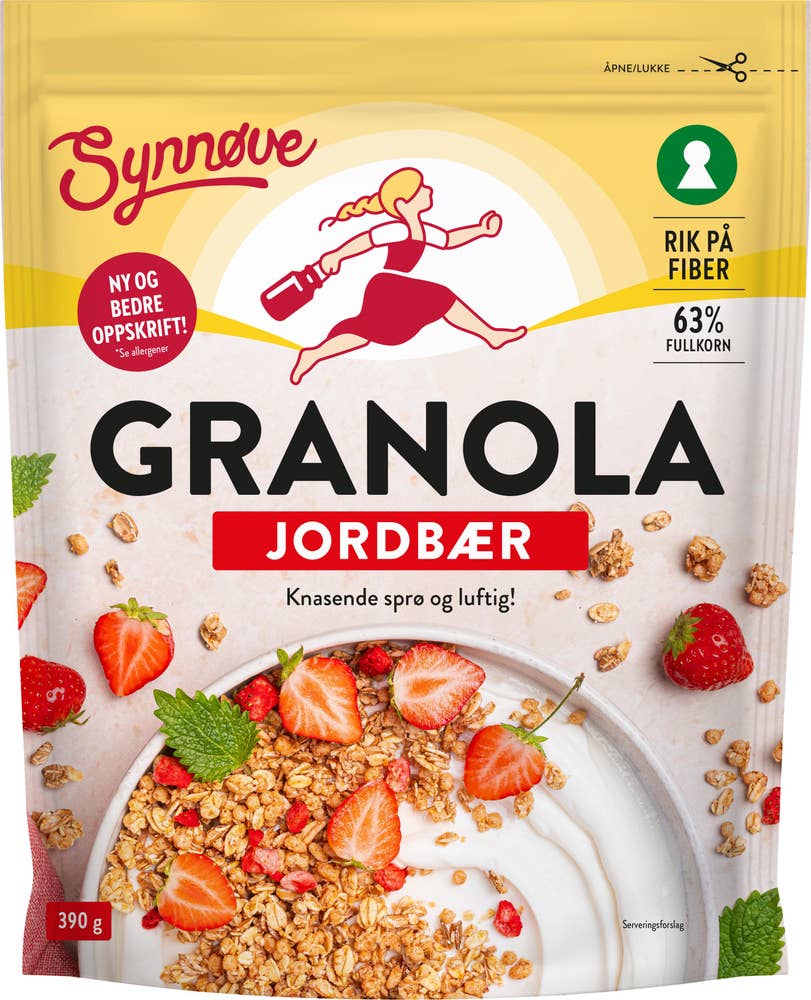 Synnøve Granola med jordbær