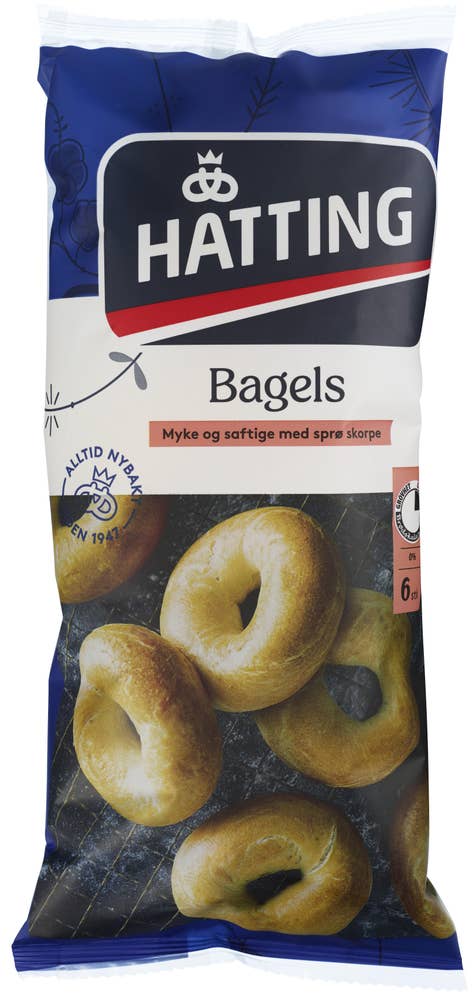 Hatting Bagels 6 stk