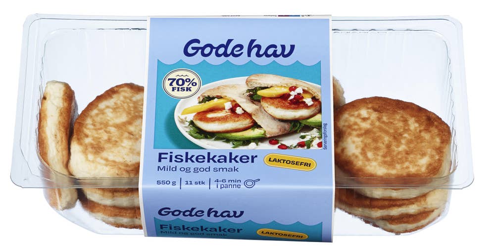 Laktosefrie fiskekaker 550 g
