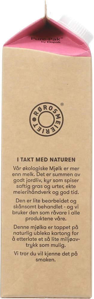 Økologisk Rørosmjølk Lett 1,2% fett