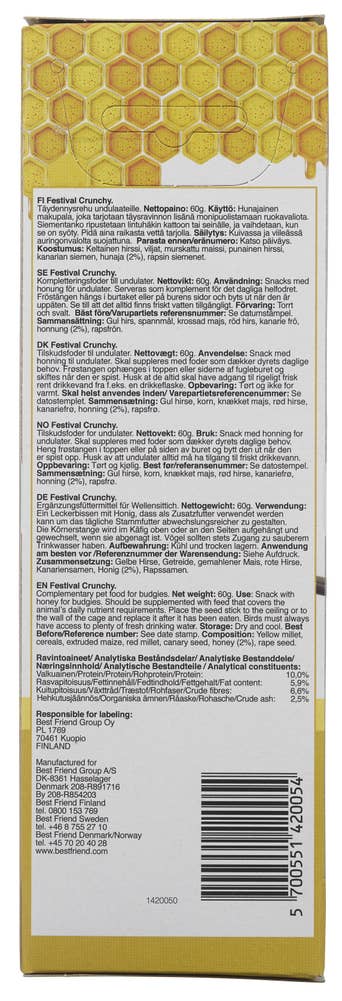 Best Friend Crunchy undulatstenger