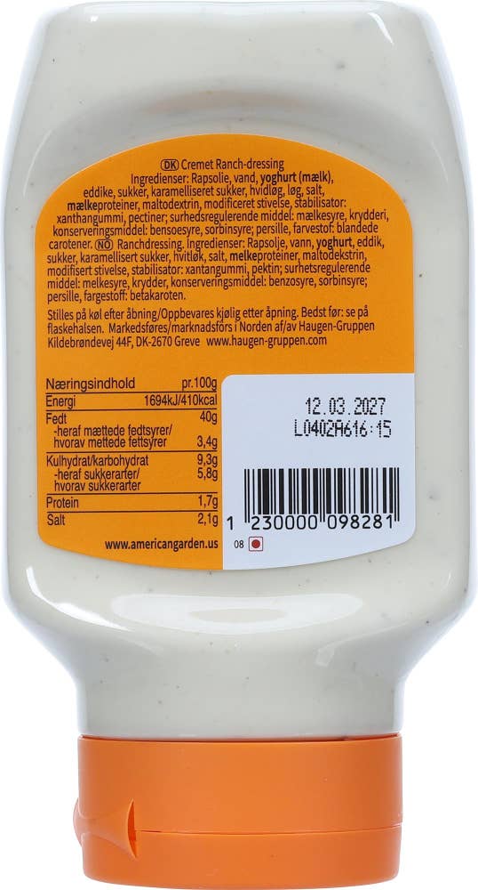 American Garden Ranch dressing