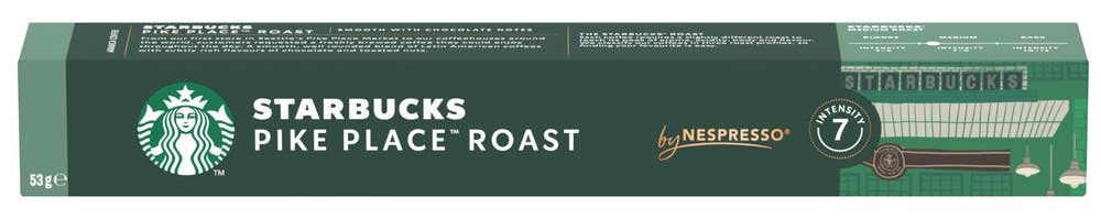 Starbucks Pike Place Roast 10 stk Intensitet 7