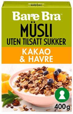 Bare Bra Müsli Kakao og Havre