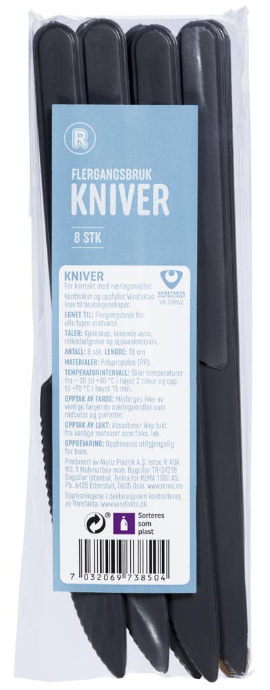 R Kniver til flergangsbruk
