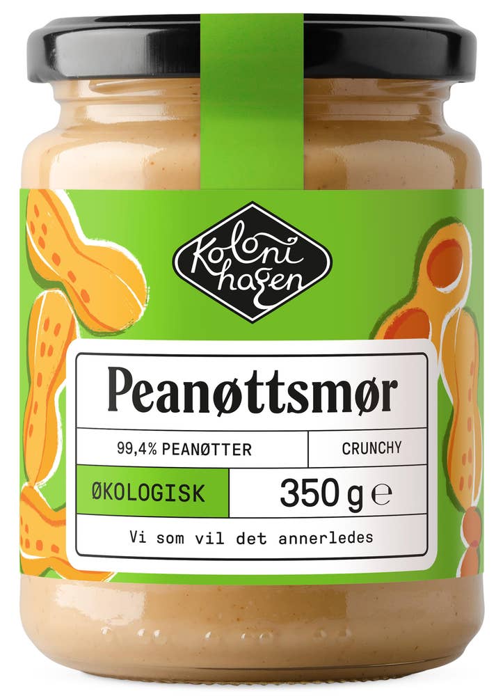 Kolonihagen Økologisk peanøttsmør Crunchy