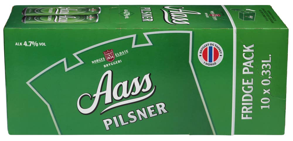 Aass Bryggeri Aass Pilsner fridgepack 10 x 0,33l