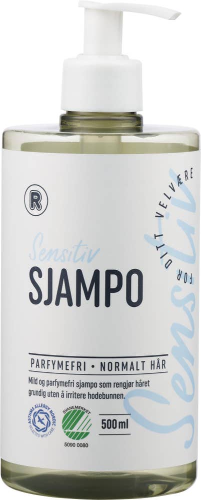 R Sensitiv sjampo Parfymefri
