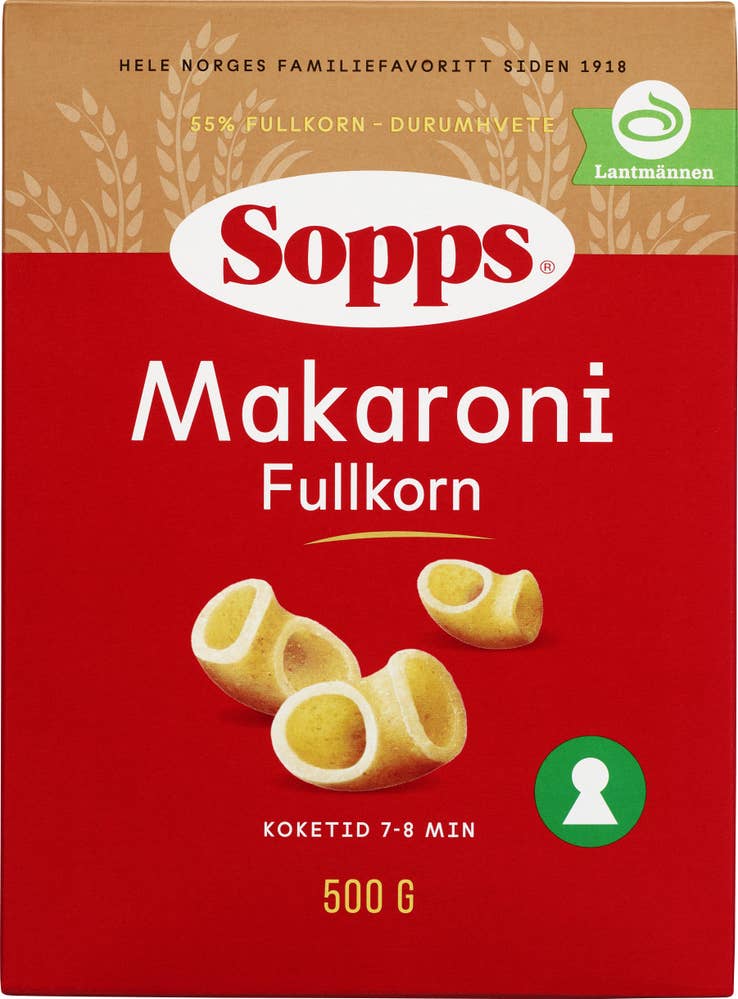 Sopps Makaroni fullkorn