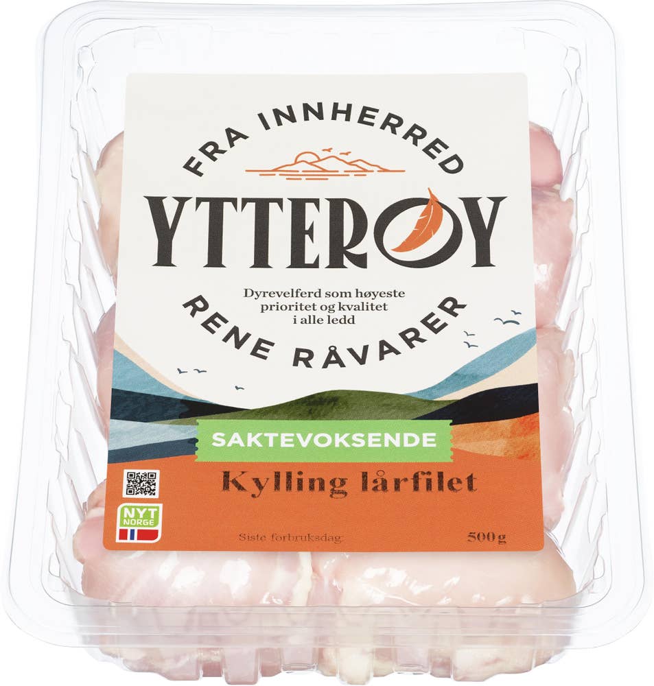 Ytterøy Lårbiff av kylling Naturell Saktevoksende kylling