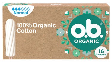 Organic Cotton Tamponger Normal 16stk