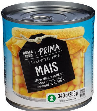 Prima Lavpris Maiskorn i Lake