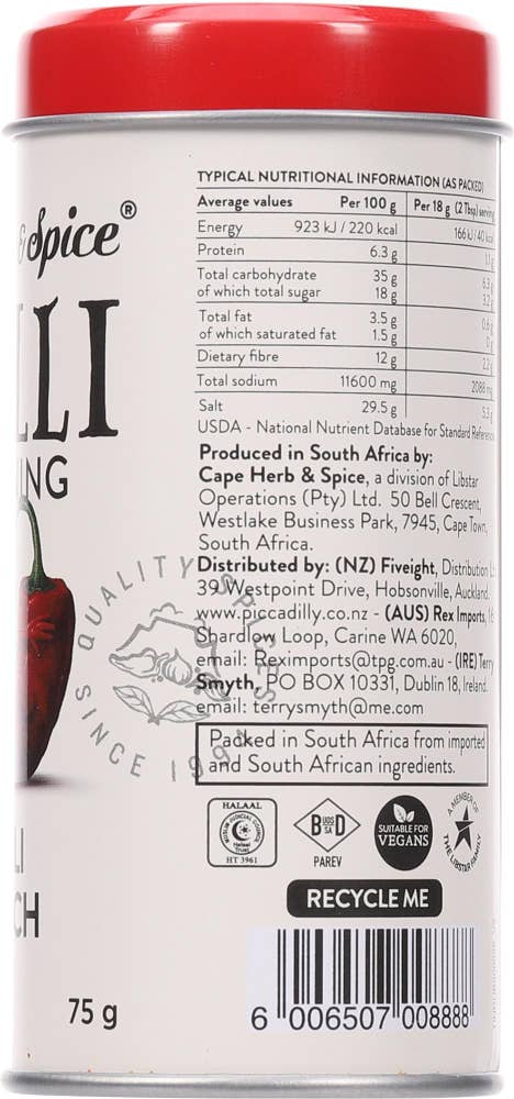 Cape Herb&Spice Chilli Crunch Rub