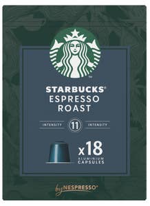 Starbucks Espresso Roast multipack 18 kapsler, intensitet 11