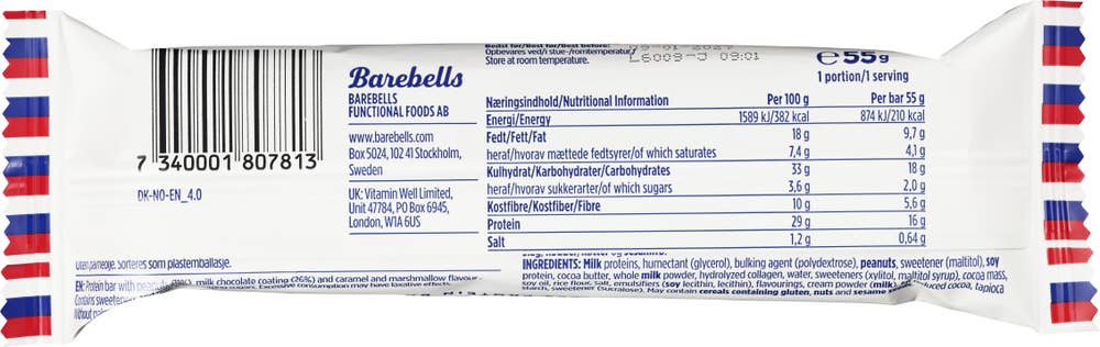 Barebells Soft protein bar Peanut cloud