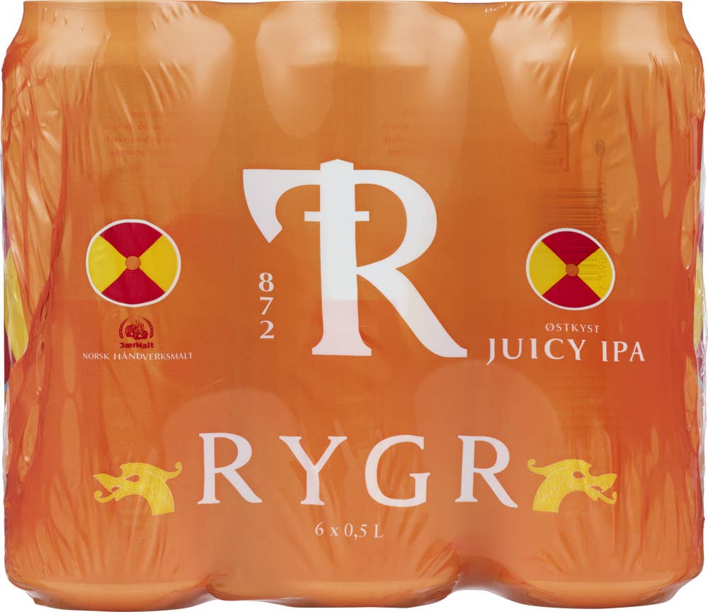 Rygr Østkyst Juicy IPA 6x0,5 l