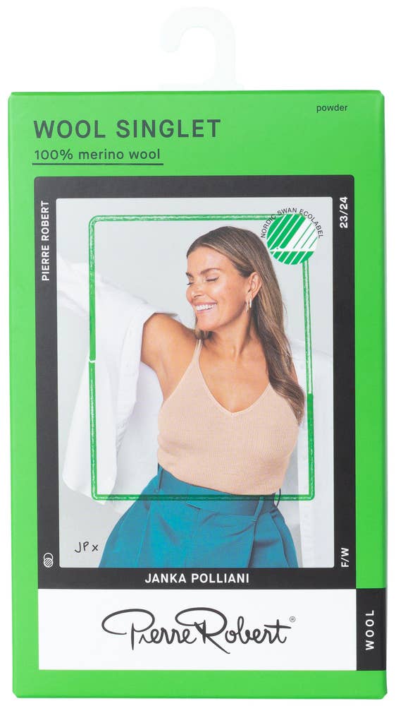 PR¤Pierre Robert Ribbestrikket Ullsinglet Dame Powder, S/M