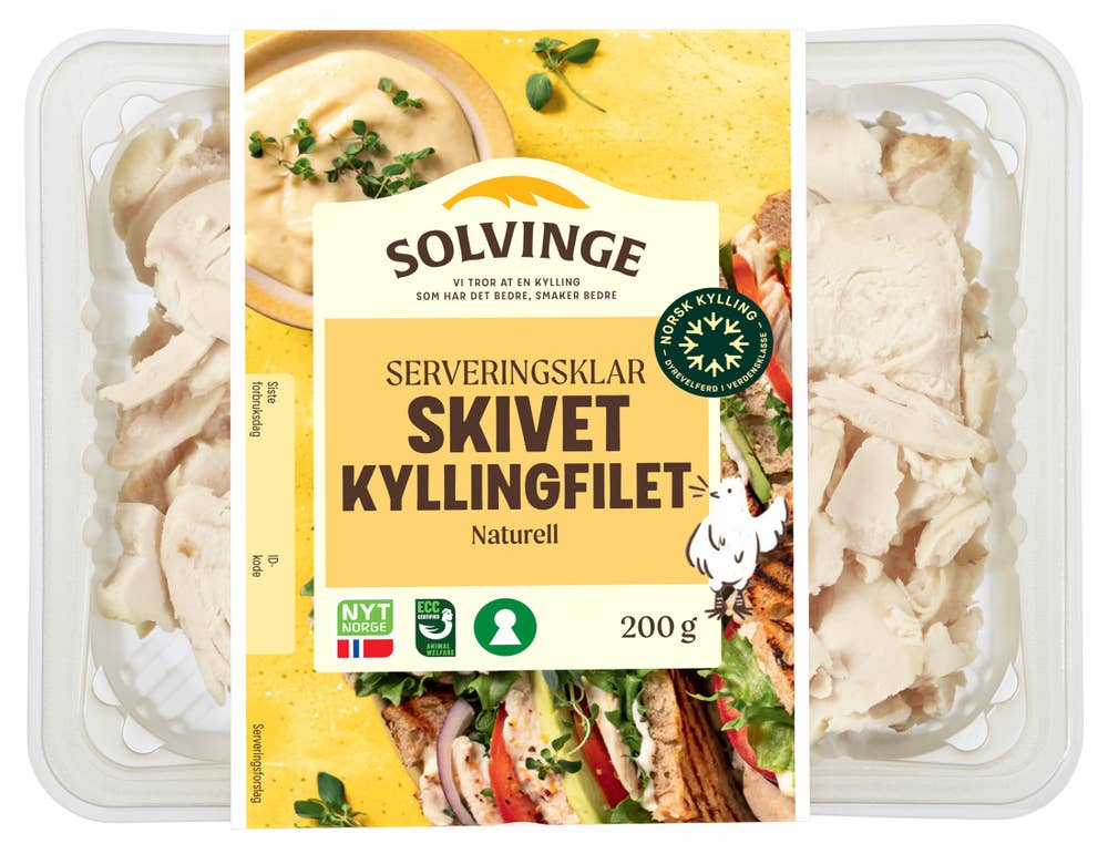 Solvinge Skivet kyllingfilet Naturell