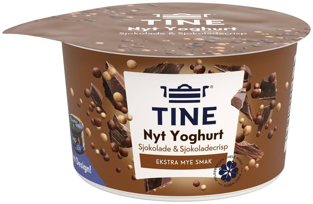TINE Nyt duo yoghurt Sjokolade og sjokocrisp