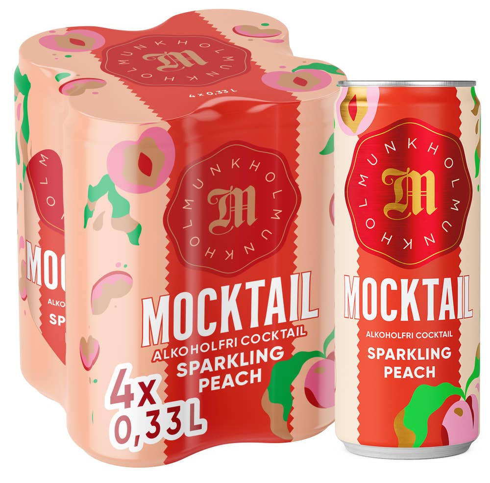 Munkholm Mocktail Sparkling peach 4 x 0,33l