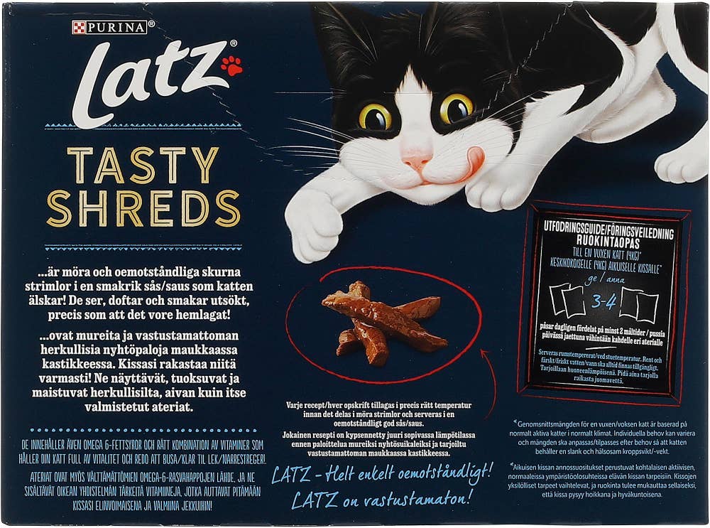 Latz Tasty Shreds Kjøtt 12 stk