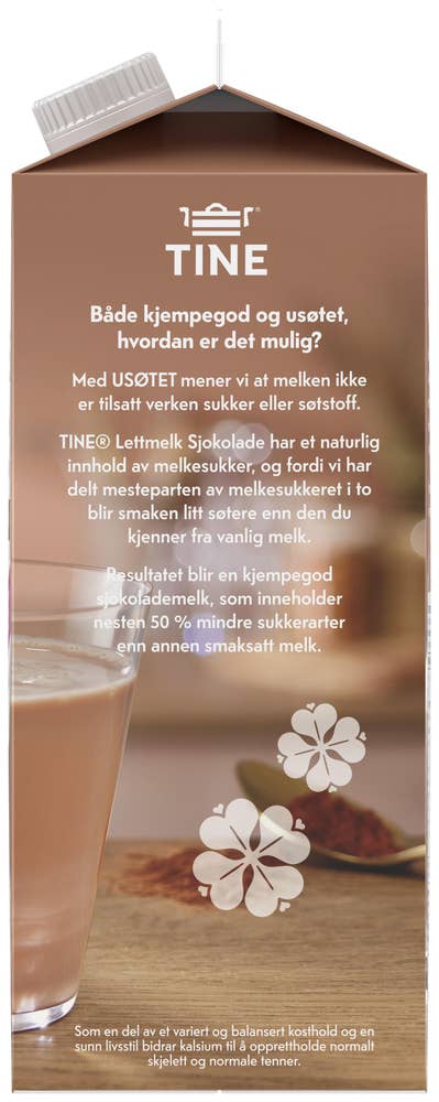 Tine Lettmelk Sjokolade Usøtet