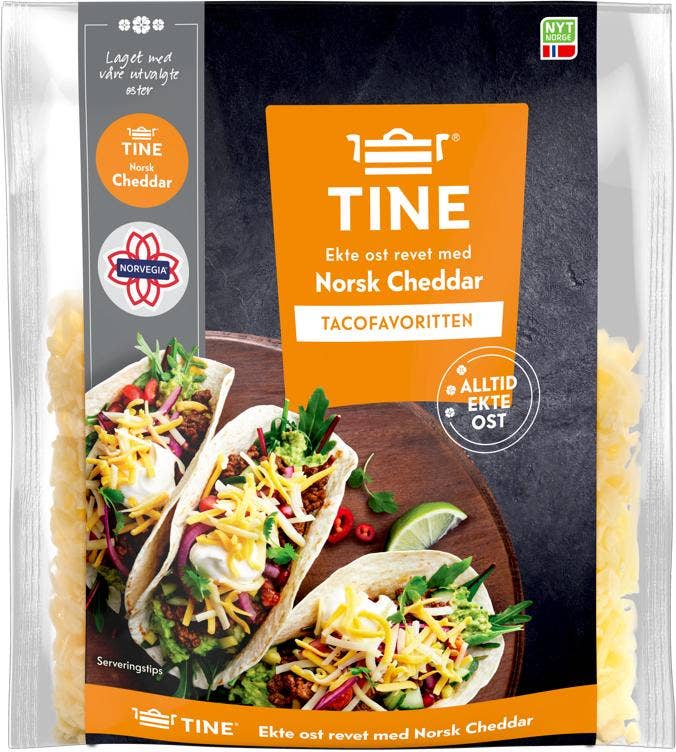Tine Ekte Ost Revet med Norsk Cheddar